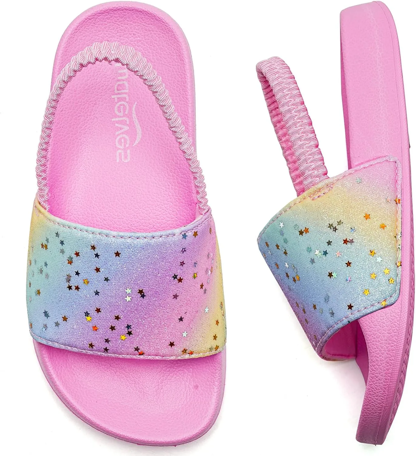WateLves Toddler Boys Girls Slides Sandals for Swim Beach Kids Water Shoes Casual Slippers