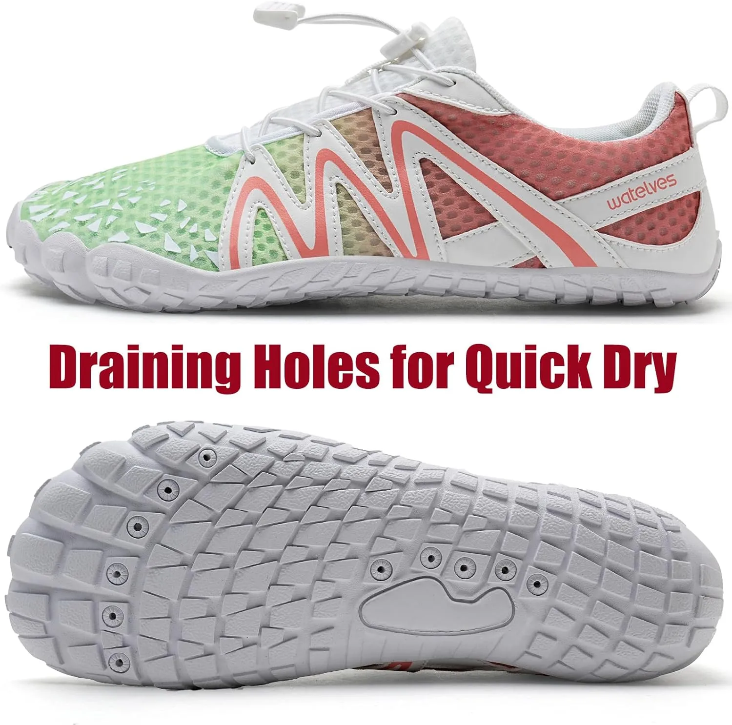 WateLves Water Shoes for Women Men Barefoot Quick Dry Beach Aqua Sock Outdoor Swimming Pool Minimalist Walking Shoes for Kayaking Surfing Hiking