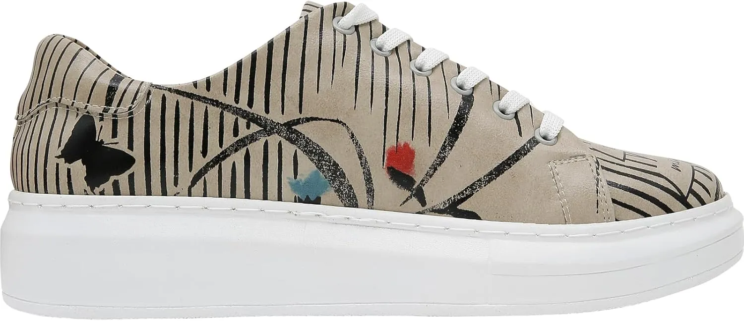 Wedge Platform Sneakers for Women - Handmade Vegan Leather, Unique Chunky Sneakers