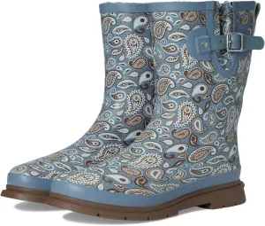 Western Chief Women's Faux Fur Mid Rain Boot