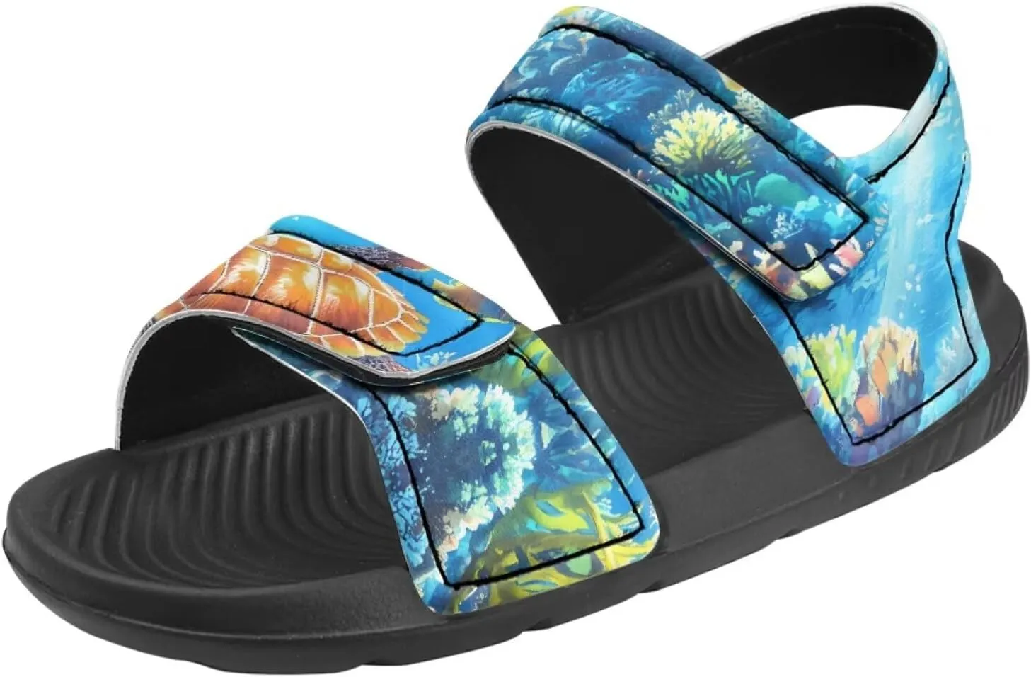 Whale Axolotl Sandals Cartoon Kids Summer Beach Water Shoes Toddler Boys Girls Sport Athletic Outdoor Sandals Adjustable