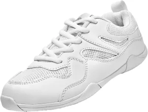 White Cheer Shoes for Women Breathable Cheerleading Shoes Lightweight Athletic Tennis Walking Cheer Sneakers Girl Cheer Shoes…