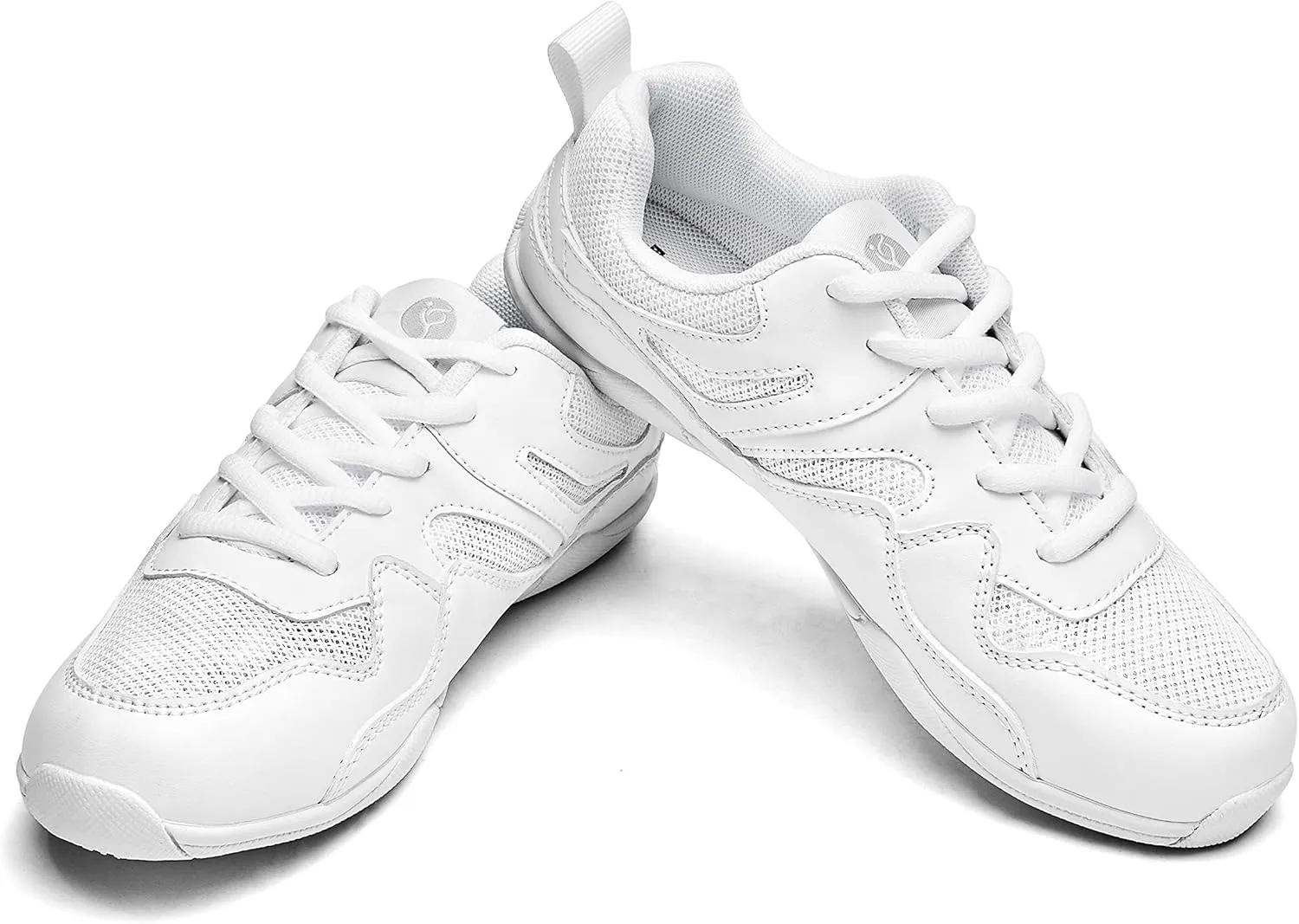 White Cheer Shoes for Women Breathable Cheerleading Shoes Lightweight Athletic Tennis Walking Cheer Sneakers Girl Cheer Shoes…
