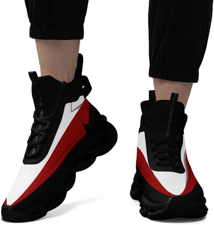 Wide Fit Fashion Sneakers for Men Women Youth Comfortable Mid-Top Athletic Winter Shoes Casual Walking Boots Ankle Support
