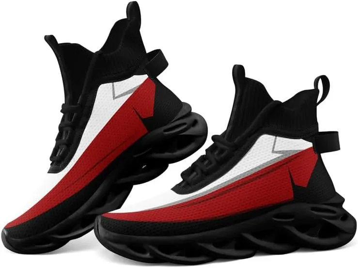 Wide Fit Fashion Sneakers for Men Women Youth Comfortable Mid-Top Athletic Winter Shoes Casual Walking Boots Ankle Support