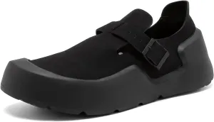 Wide Toe Box Shoes Women Clogs with Adjustable Buckle, Low-Top Platform Closed Toe Mules, Slip On Potato Loafers Shoes Sneakers Outdoor, Casual Armadillo Chef Sandals Arch Support