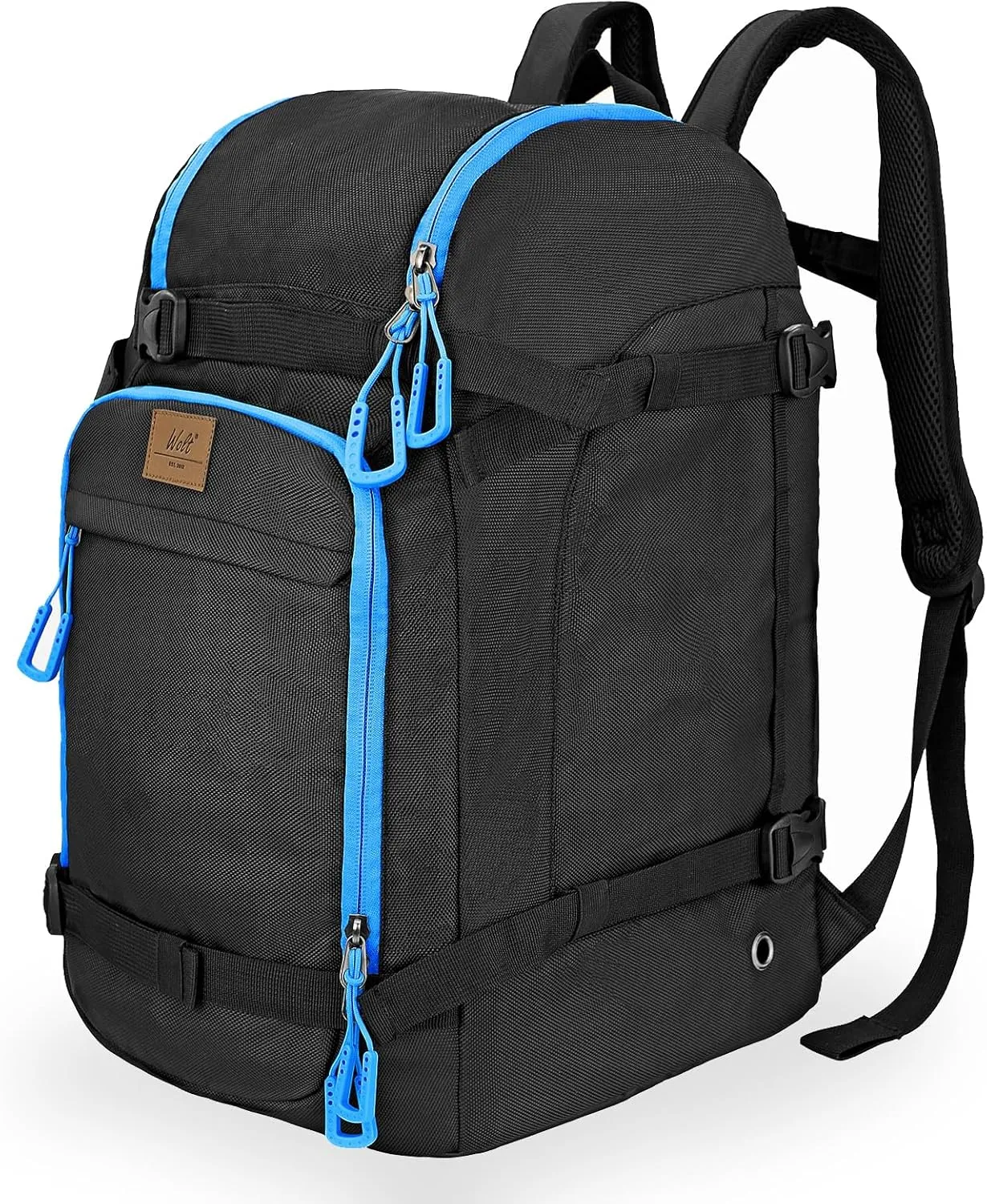 WOLT Ski Boot Bag Backpack 50L Snowboard Boot Bag for Travel for Snow Boots, Ski Helmet, Gloves, Goggles, Skiing Gear