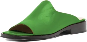Women Fashion Open Toe Flats Sandals Slip On Low Chunky Heel Mules Slippers Versatile Dress Party Shoes Size 4-16 US