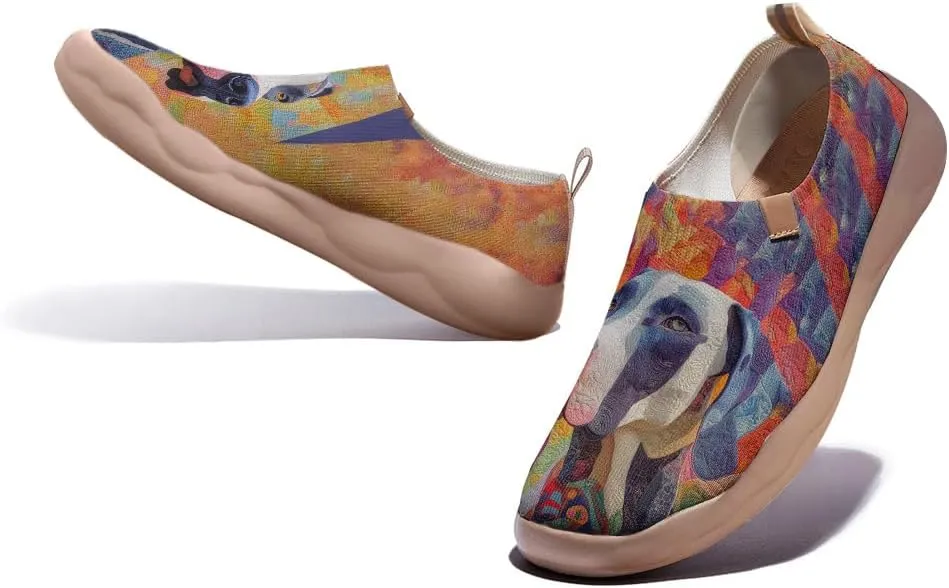 Women Stylish Slip-On Loafers Ultra Lightweight Knitted Shoes Comfort Breathable Outdoor Walking Footwear|Funky Pets Serise