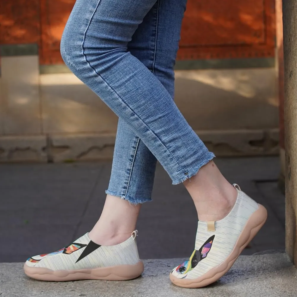 Women Stylish Slip-On Loafers Ultra Lightweight Knitted Shoes Comfort Breathable Outdoor Walking Footwear|Funky Pets Serise