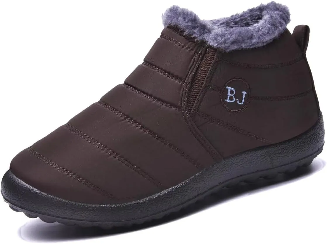 Women Winter Snow Boots Warm Ankle Boots Anti-Slip Waterproof Winter Shoes Slip On Booties Sneakers