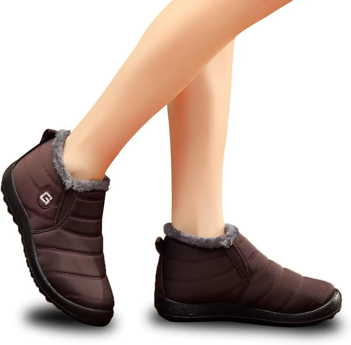 Women Winter Snow Boots Warm Ankle Boots Anti-Slip Waterproof Winter Shoes Slip On Booties Sneakers