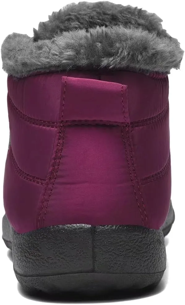 Women Winter Snow Boots Warm Ankle Boots Anti-Slip Waterproof Winter Shoes Slip On Booties Sneakers