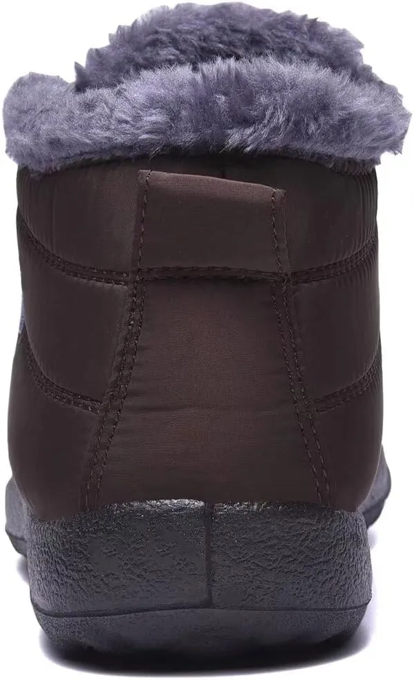 Women Winter Snow Boots Warm Ankle Boots Anti-Slip Waterproof Winter Shoes Slip On Booties Sneakers