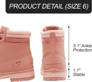 Women Work Boots - Waterproof Hiking Outdoor Lightweight Construction Composite Comfortable