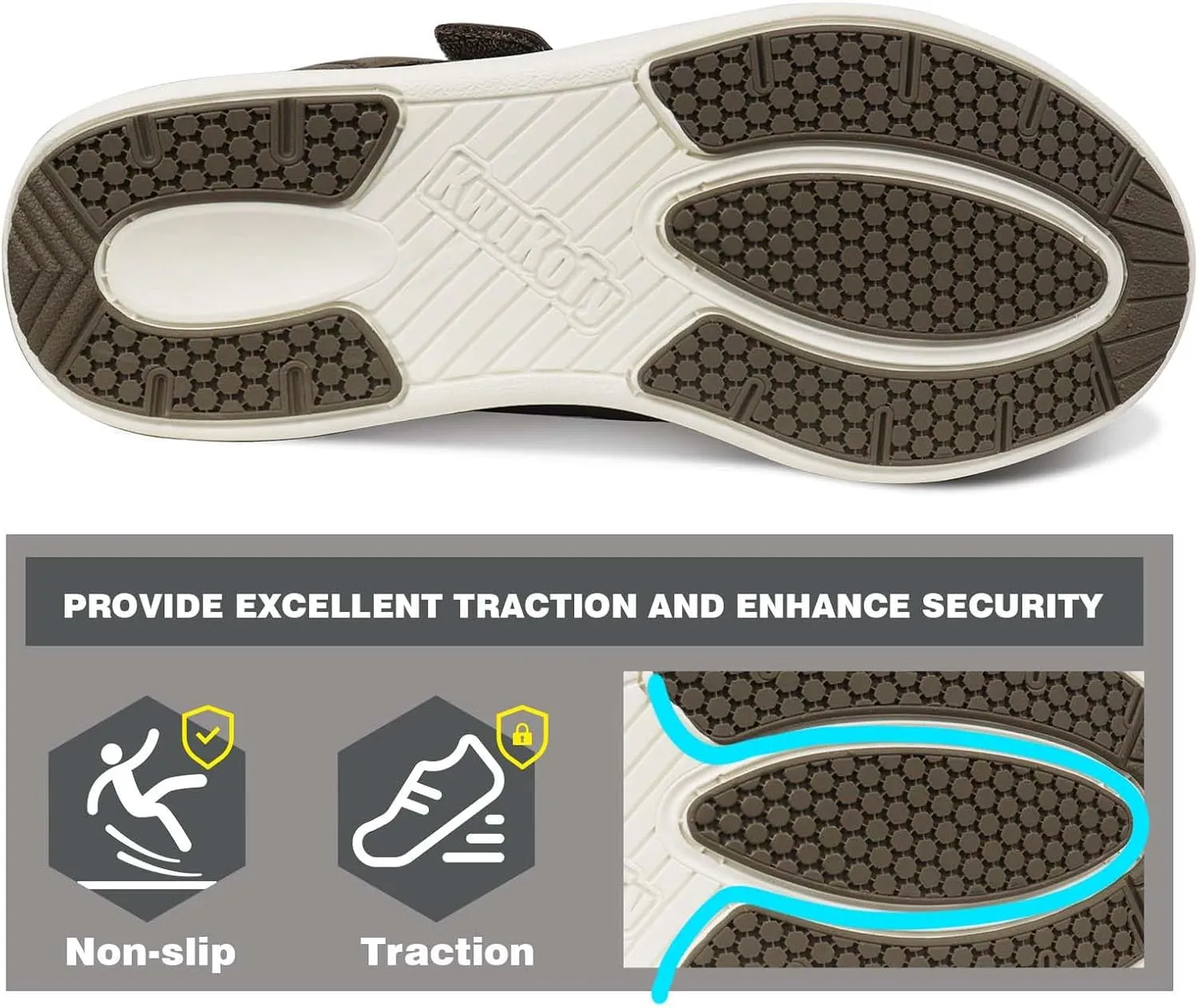 Women's Adjustable Fit Diabetic Shoes Orthopedic Walking Sneakers | Plantar Fasciitis/Swollen Feet/Bunions | Wide Size 6.5-11.5