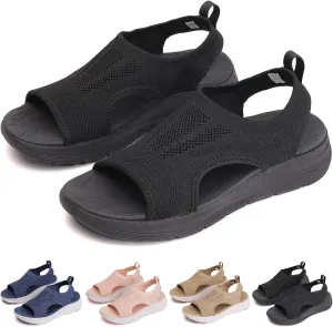 Women's Breathable Orthopedic Sandals 2025 Comfortable Walking Tennis Shoes Outdoor Active Summer Dressy Sandals Arch Support Wide Fit Plantar Fasciitis Sport Athletic Hiking