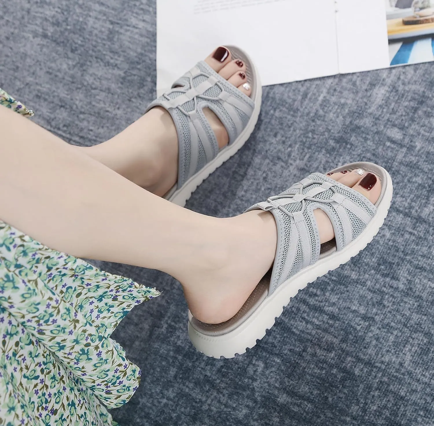 Womens Comfort Sport Walking Sandals LightWeight Outdoor Hiking Sandals Summer Fashion Beach Shoes Slippers