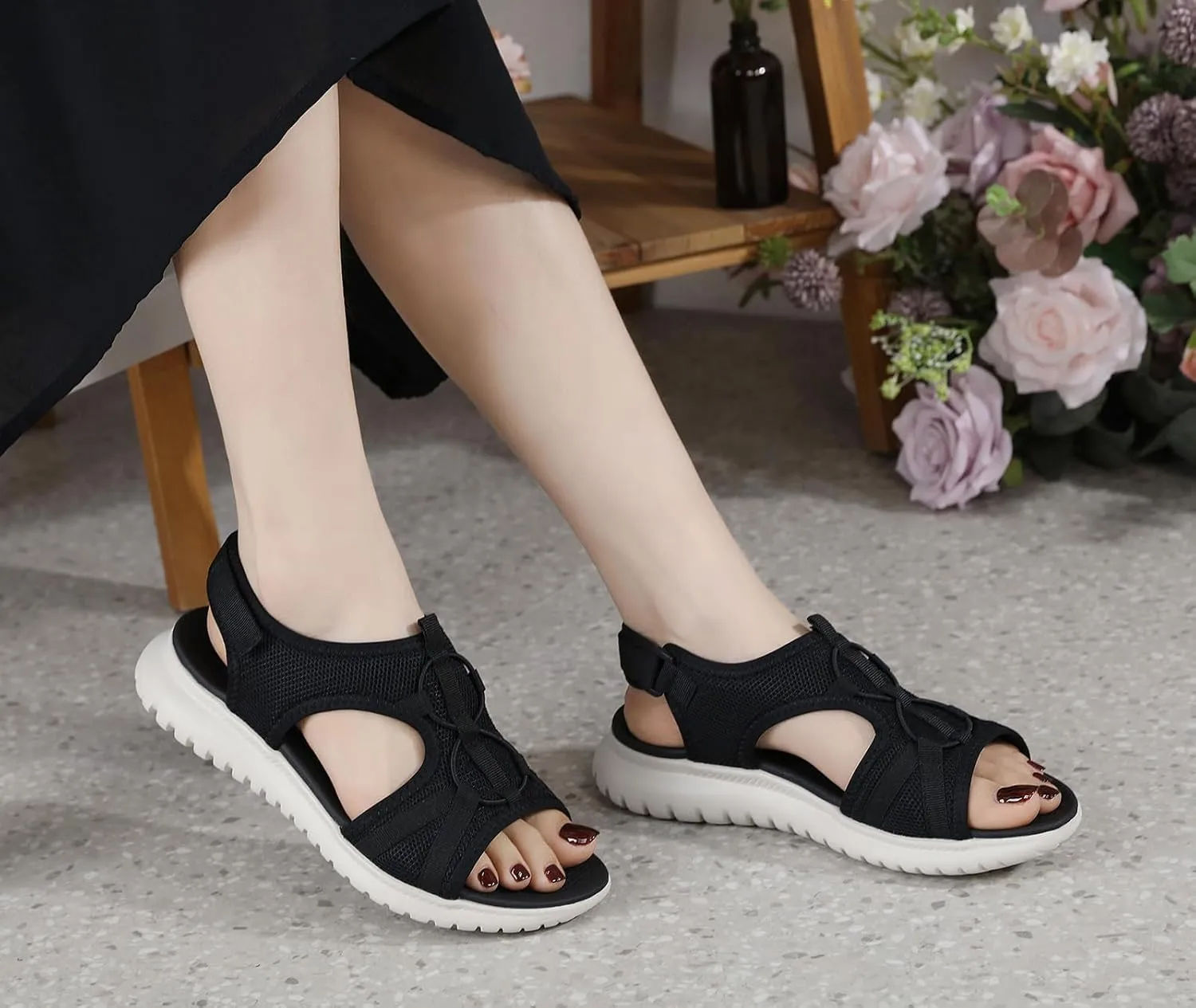 Womens Comfort Sport Walking Sandals LightWeight Outdoor Hiking Sandals Summer Fashion Beach Shoes Slippers