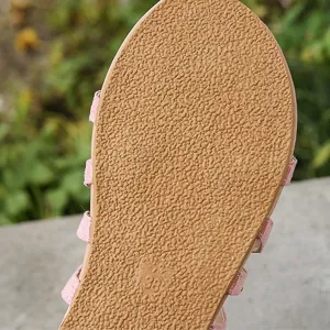 Women's Flat Sandals Gladiator Strap Flat Sandals Dressy Summer Breathable Clip Toe Thong Cross Strappy Shoes Back Zipper Roman Comfy Womens Sandals