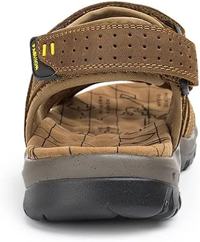 Womens Leather Ankle Strap Beach Hiking Sandals
