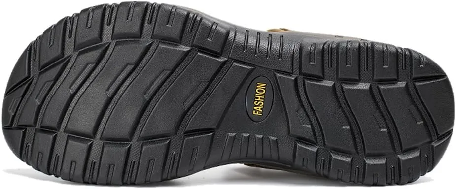 Womens Leather Ankle Strap Beach Hiking Sandals