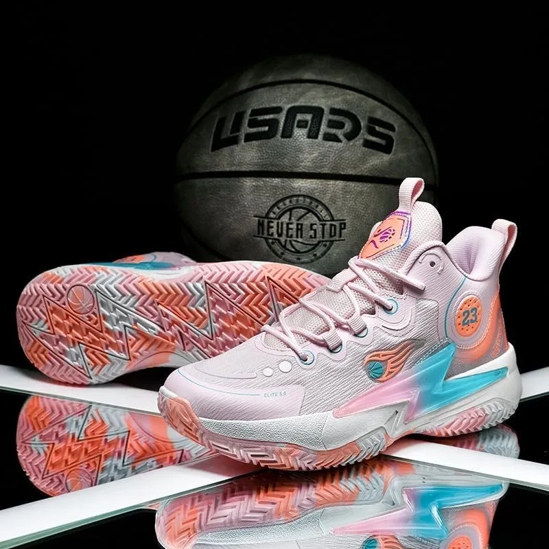 Womens Mens Basketball Shoes Breathable Comfortable Lightweight Fashion Athletic Sneakers Non Slip Outdoor Sport Shoe for Unisex