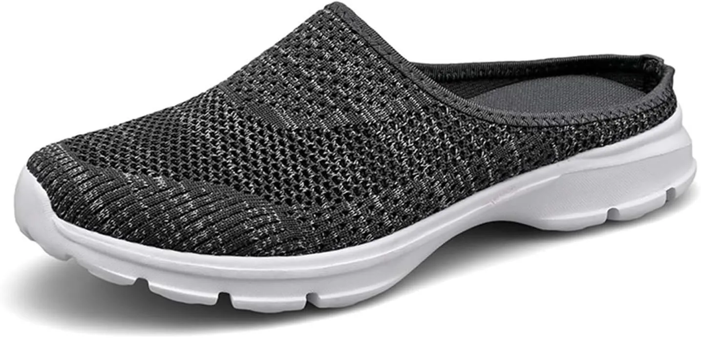 Women's Mules & Clogs Breathable Mesh Slippers 2025 Backless Walking Sneakers Comfortable Closed Toe Slides Non-Slip Hiking Shoes