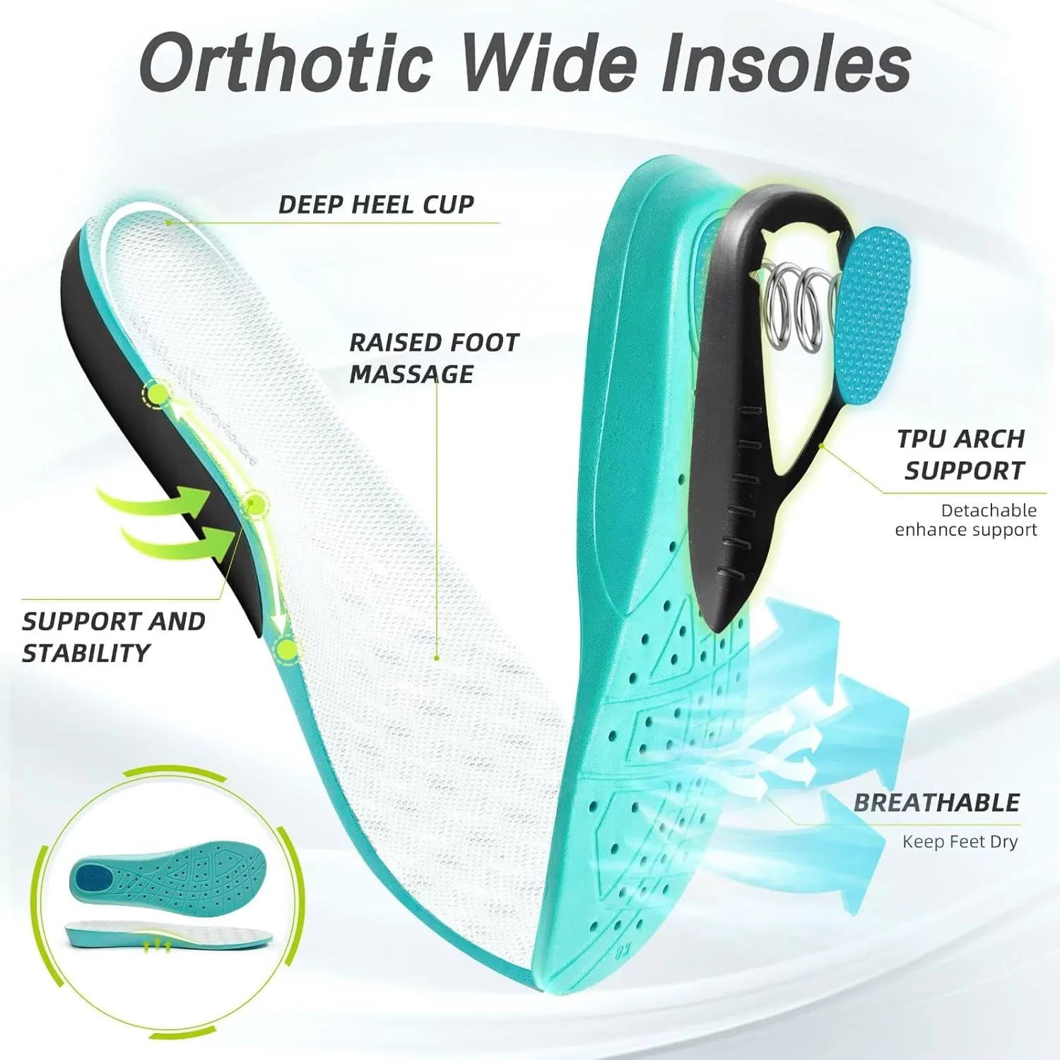 Women's Orthopedic Diabetic Wide Running Shoes: Comfortable Casual Arch Support Plantar Fasciitis Sports Sneakers, High Arch Orthotic Work Tennis Walking Shoes for Foot and Heel Pain Relief