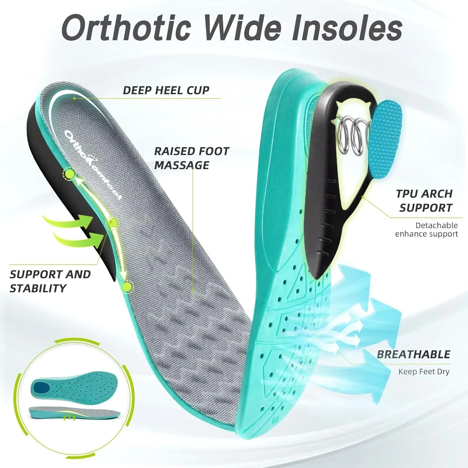 Women's Orthopedic Diabetic Wide Running Shoes: Comfortable Casual Arch Support Plantar Fasciitis Sports Sneakers, High Arch Orthotic Work Tennis Walking Shoes for Foot and Heel Pain Relief