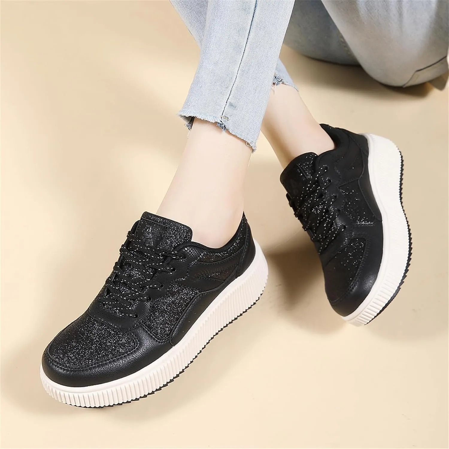Womens Platform Shoes Comfortable Casual Sneakers Casual Tennis Walking Shoes