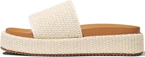 Women's Platform Wedge espadrille slides Summer Beach Cute Raffia Slip On Woven Dress Slides Open Toe Comfortable Resort Wear Trending 2025