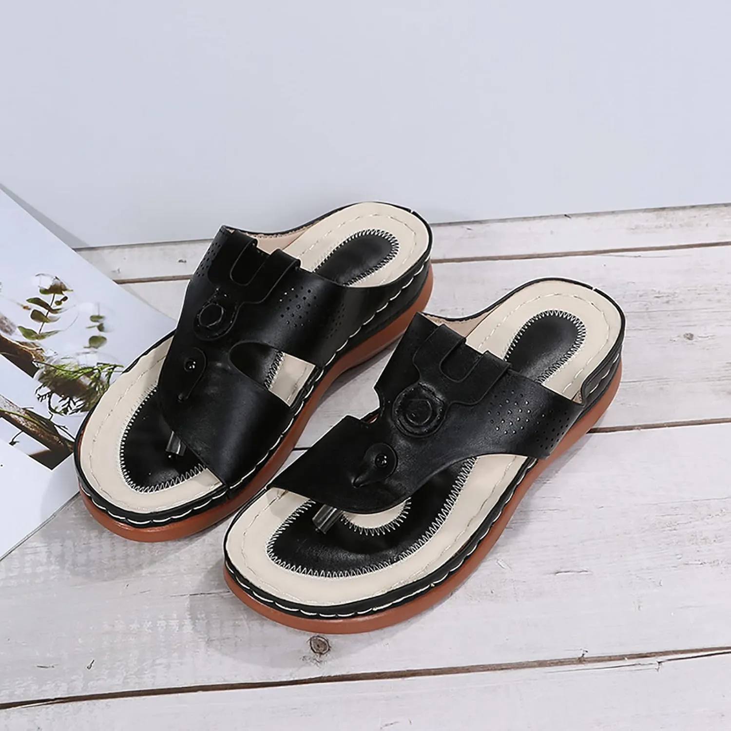 Womens Recovery Walking Sandals Orthopedic with Arch Support Comfortable Summer Beach Casual Outdoor Slides Adjustable Straps Plantar Fasciitis Relief Footwear