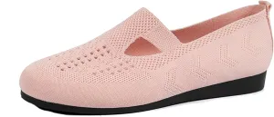 Women's Slip on Loafer Shoes, Casual On Flat Shoes, Breathable Mesh Walking Shoes
