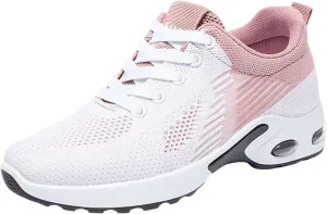 Womens Sneakers Arch Support Orthopedic Shoes Air Cushion Running Trainer Lightweight Tennis Athletic Walking Shoes Mesh Breathable Comfortable Fashion Gym Work Sneakers