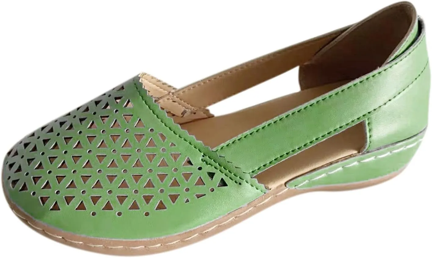Women's Summer 2025 Orthopedic Fisherman Sandals - Black Mesh Wedge Slip-Ons with Arch Support