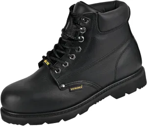 Work Boots for Men, Steel Toe, Leather, Oil, Slip and Heat Resistant Heavy Duty Wide Industrial & Construction Safety Boots, US 7-17 M & W