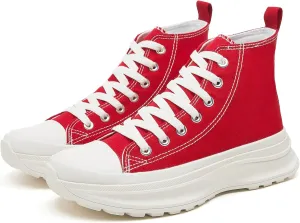 Yageyan Womens High Top Sneakers - Platform Shoes, Canvas, Tennis, Classic, Casual, Comfortable