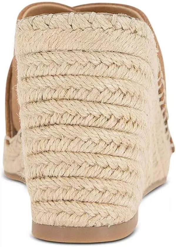 YDN Women Dressy Cross Strap Mules Square Open Toe Platform Slipper Slip On Sandals Braid Wedge High Heels Shoes Party Daily Size 4-15 US