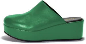 YDN Women's Cute Round Toe Platform Heeled Mules Mid Wedge Heels Slippers Comfort Slip On Sandals Indoor and Outdoor Slide Shoes Size 4-16 US