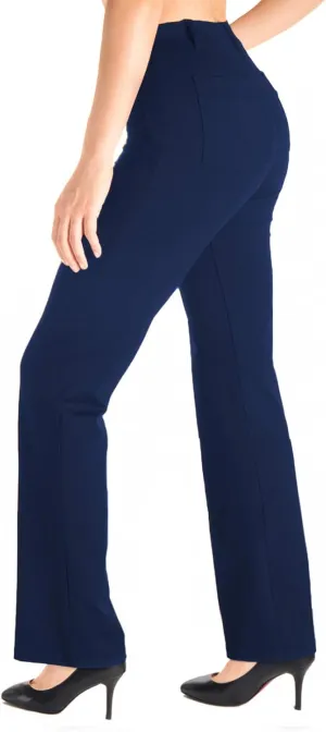 Yogipace,Belt Loops,Women's Petite/Regular/Tall Flare Yoga Dress Pants