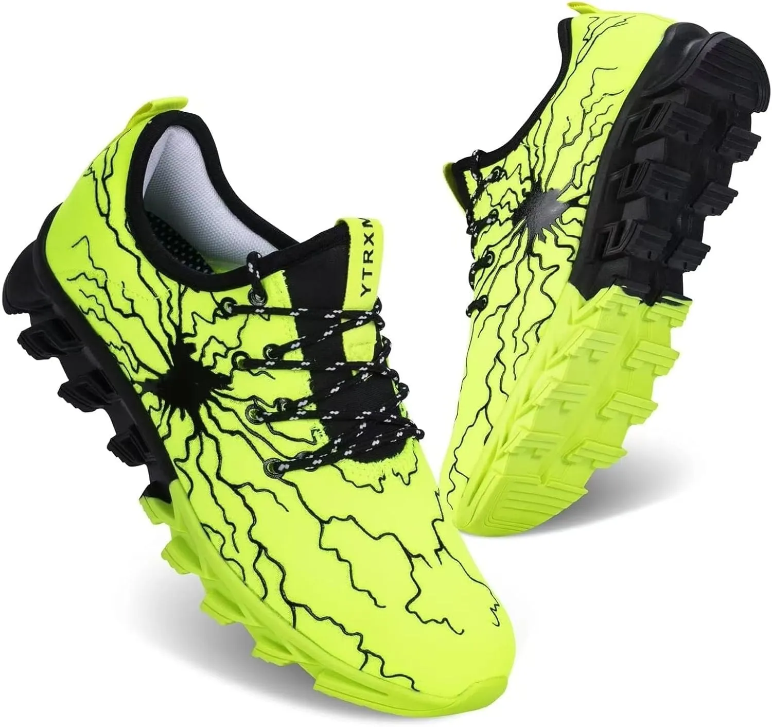 YTRXM Little/Big Boys Running Sneakers Lightweight Slip on Tennis Shoes