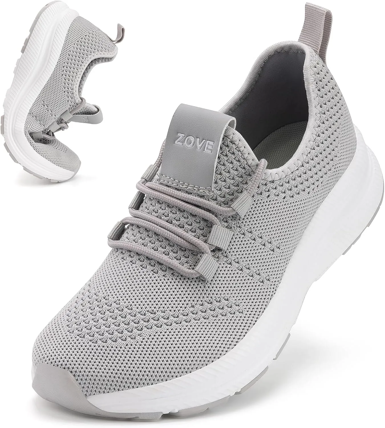 ZOVE Wide Toe Box Shoes Women Extra Wide Width Sneakers Ultra Light Road Running Shoes Non-Slip Tennis Sneakers Breathable Walking Athletic