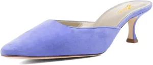 Zszszsu Women's Classic Closed Pointed Toe Heeled Mules Elegant Kitten Heel Slide Sandal Backless Loafers Dress Party Shoes Size 4-16 US